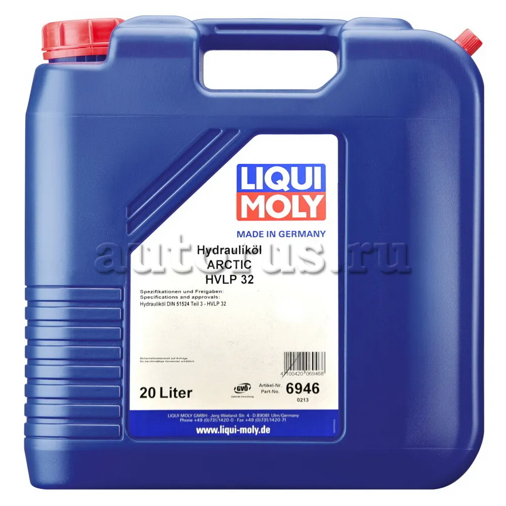 LIQUI MOLY 6946 LiquiMoly Мин. гидр.масло Hydraulikoil Arctic HVLP 32 (20л)