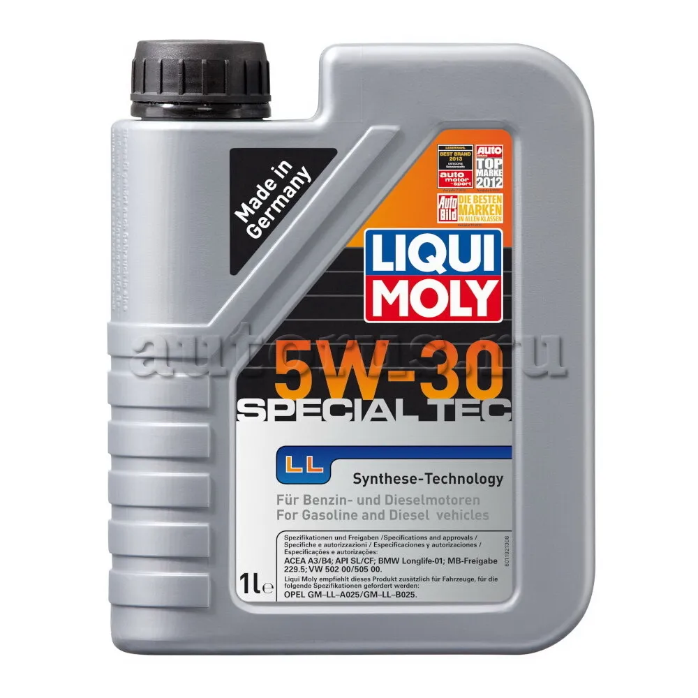 LIQUI MOLY 8054 Масло моторное синтетика LIQUI MOLY Special Tec LL 5W-30 1 л.