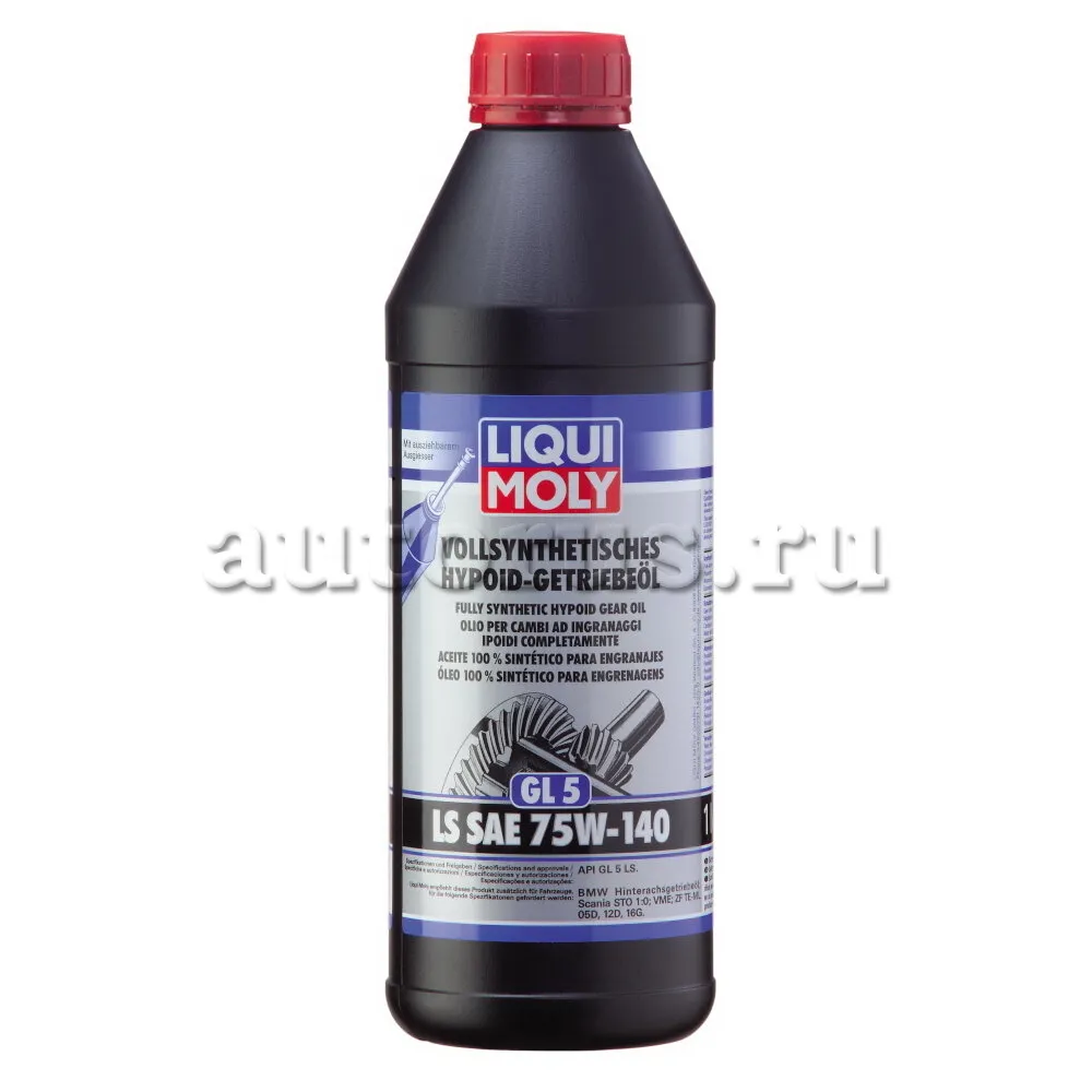 LIQUI MOLY 4421 Синтетическое трансмиссионное масло Vollsynthetisches Hypoid-Getriebeoil LS 75W-140 1л
