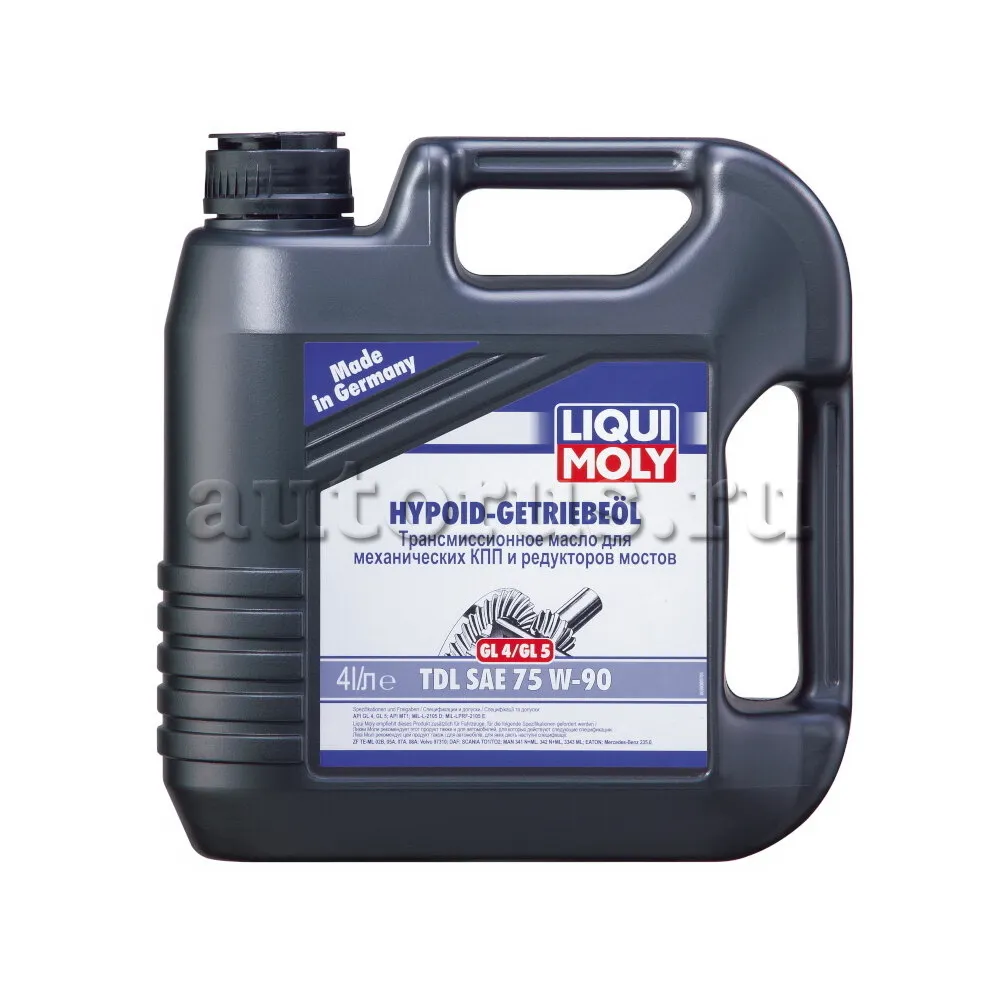 LIQUI MOLY 3939 Полусинтетическое трансмиссионное масло Hypoid-Getriebeoil TDL 75W-90 4л