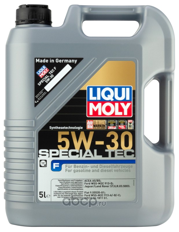 LIQUI MOLY 2326 Масло моторное синтетика LIQUI MOLY Special Tec F 5W-30 5 л.