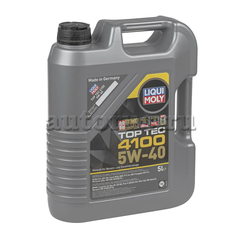 LIQUI MOLY 9511 Масло моторное синтетика LIQUI MOLY Top Tec 4100 5W-40 5 л.