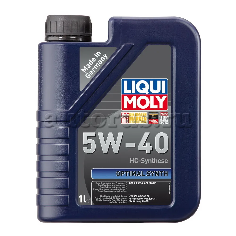 LIQUI MOLY 3925 Масло моторное синтетика LIQUI MOLY Optimal Synth 5W-40 1 л.