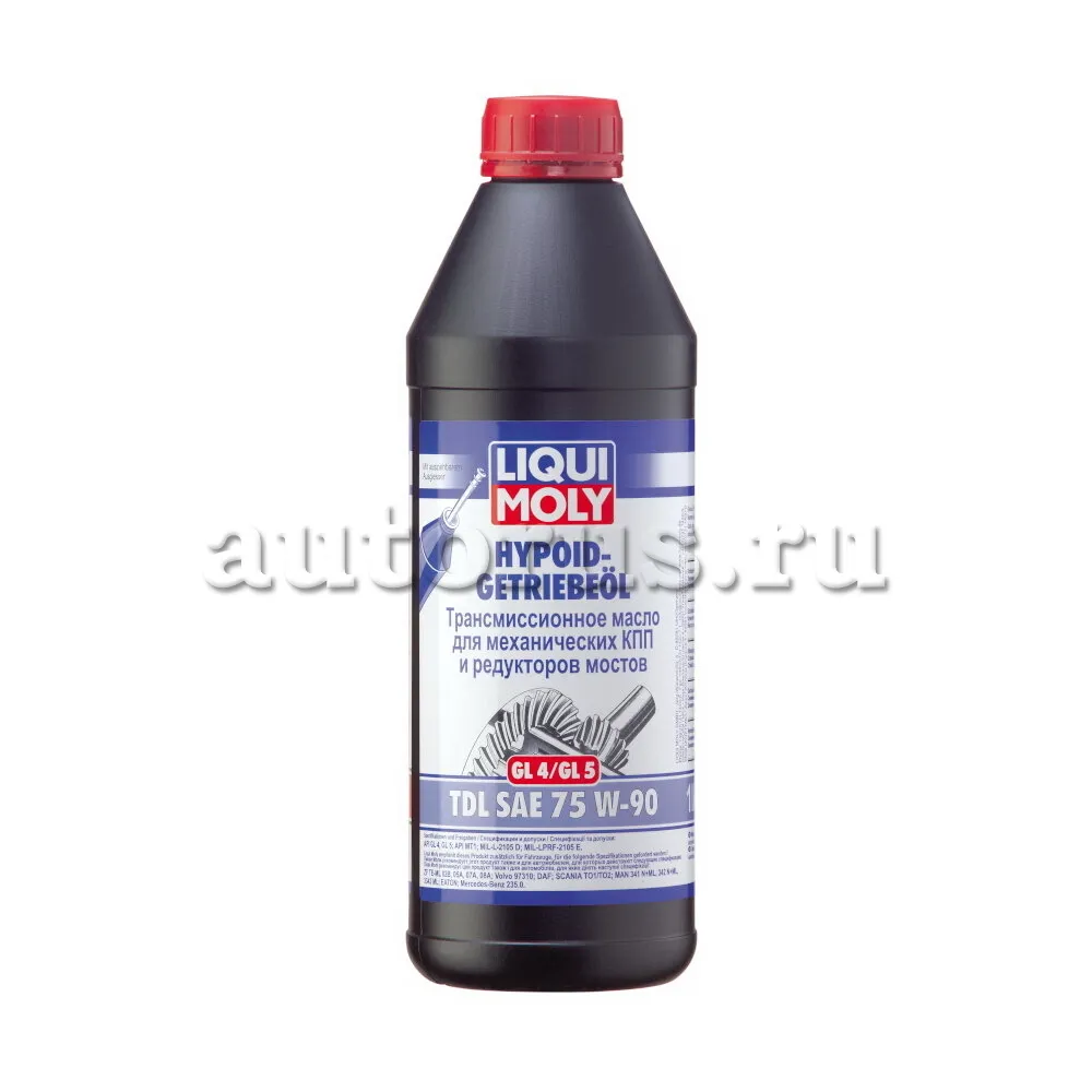 LIQUI MOLY 3945 Полусинтетическое трансмиссионное масло Hypoid-Getriebeoil TDL 75W-90 1л