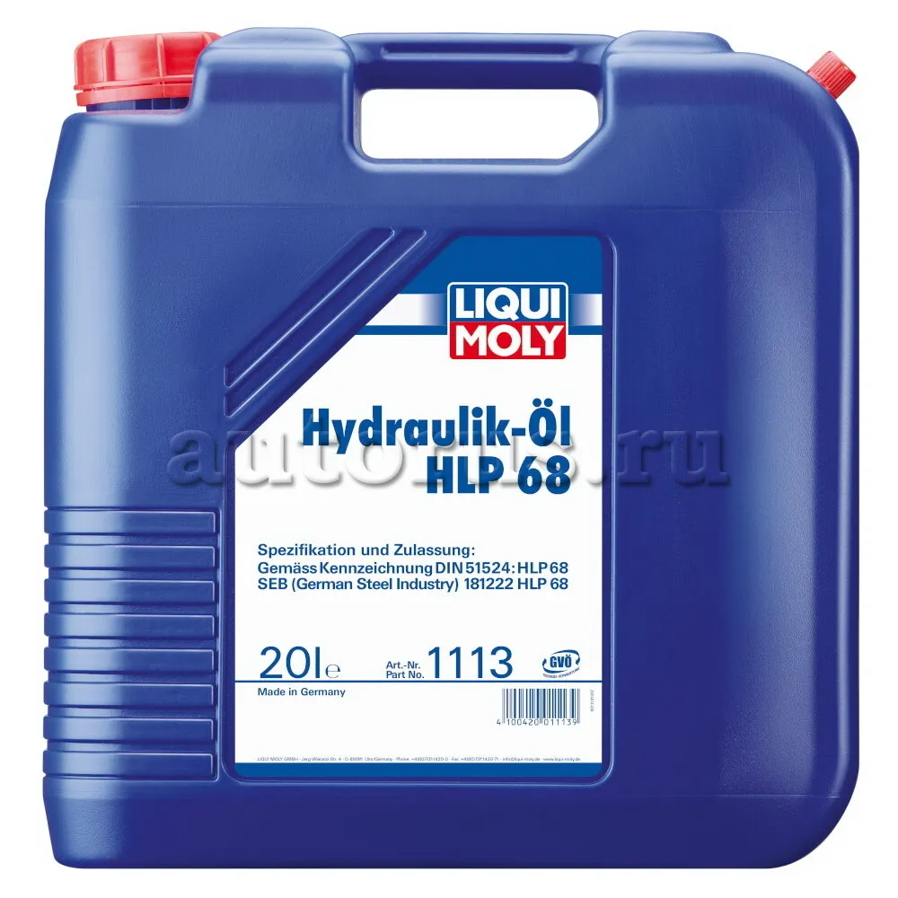 LIQUI MOLY 1113 LiquiMoly Мин. гидр.масло Hydraulikoil HLP 68 (20л)