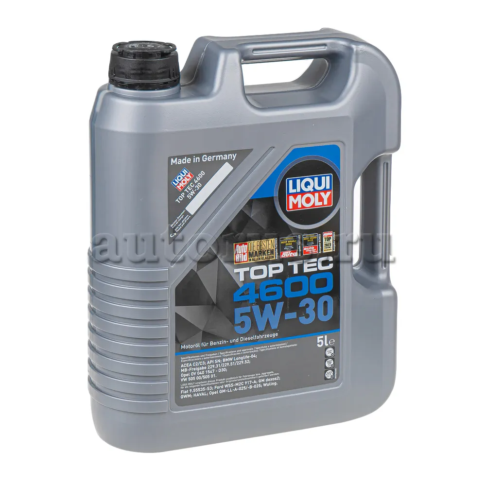 LIQUI MOLY 2316 Масло моторное синтетика LIQUI MOLY Top Tec 4600 5W-30 5 л.