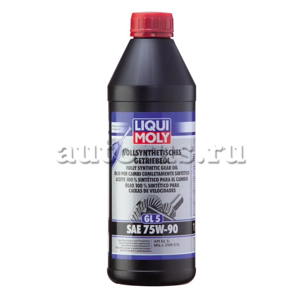 LIQUI MOLY 1950 Синтетическое трансмиссионное масло Vollsynthetisches Getriebeoil 75W-90 1л
