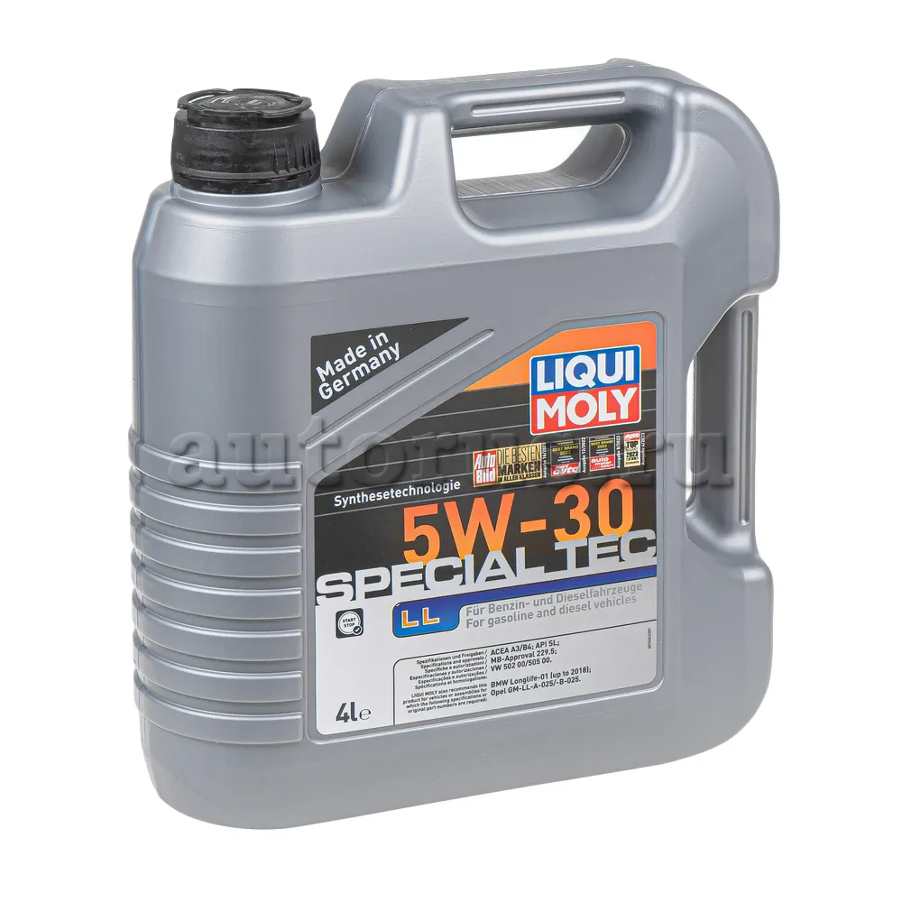 LIQUI MOLY 2339 Масло моторное синтетика LIQUI MOLY Special Tec LL 5W-30 4 л.