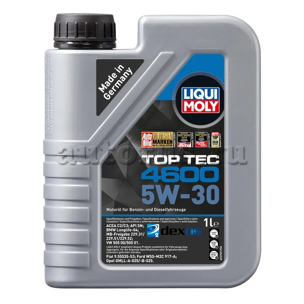 LIQUI MOLY 8032 Масло моторное синтетика LIQUI MOLY Top Tec 4600 5W-30 1 л.