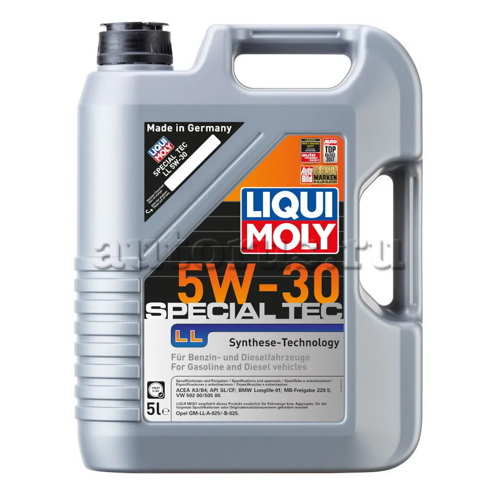 LIQUI MOLY 8055 Масло моторное синтетика LIQUI MOLY Special Tec LL 5W-30 5 л.