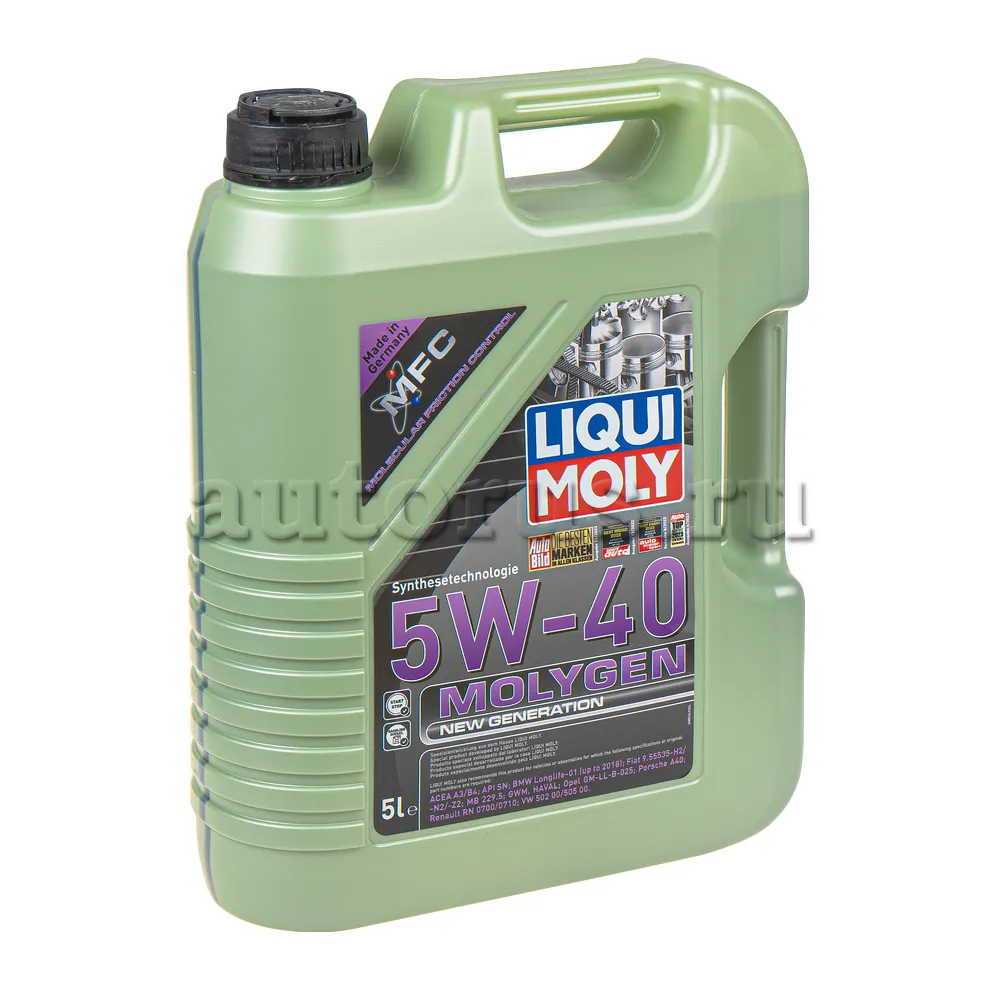 LIQUI MOLY 8536 Масло моторное синтетика LIQUI MOLY Molygen New Generation 5W-40 5 л.