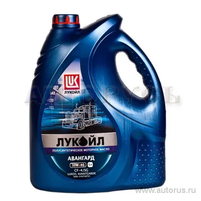 LUKOIL 19306 Масло моторное полусинтетика LUKOIL AVANTGARDE CF-4/SG 10W-40 5 л.