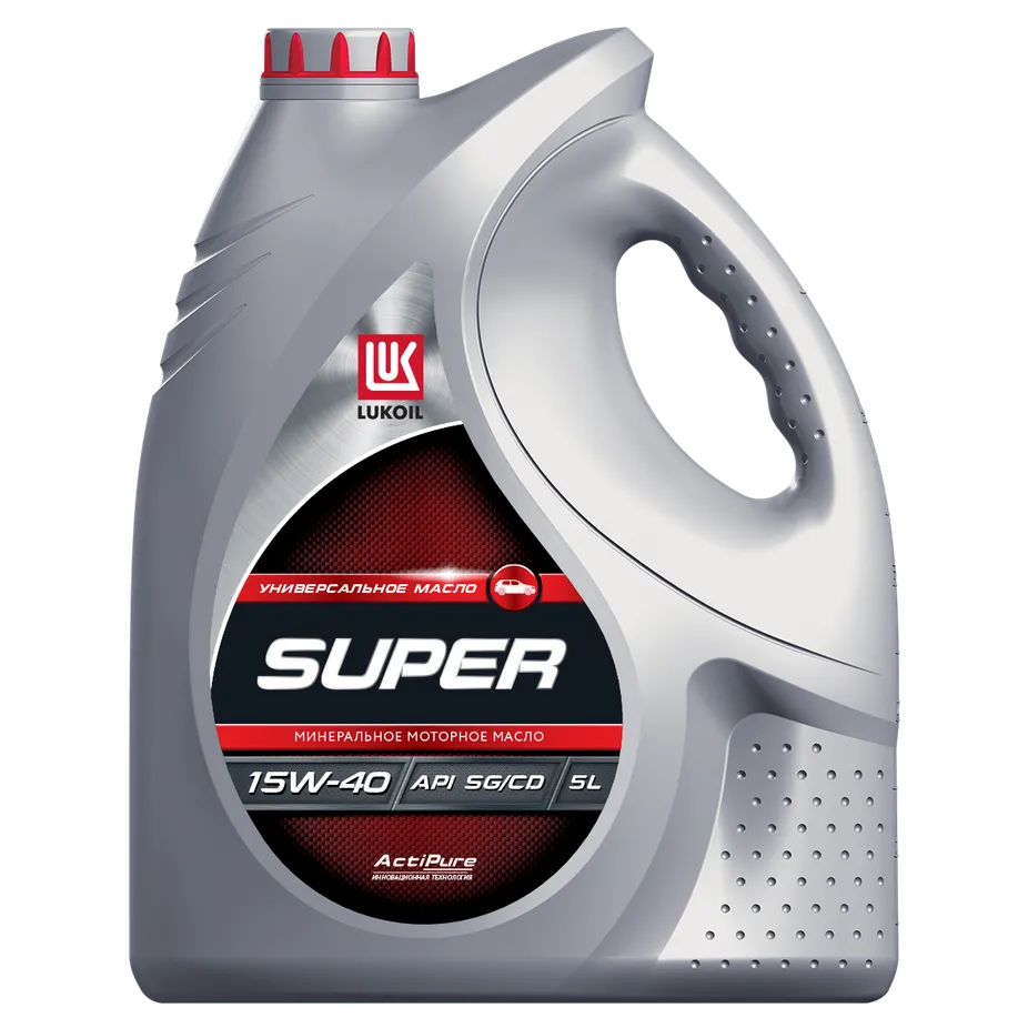 LUKOIL 19196 Масло моторное минеральное LUKOIL SUPER MINERAL 15W-40 5 л.