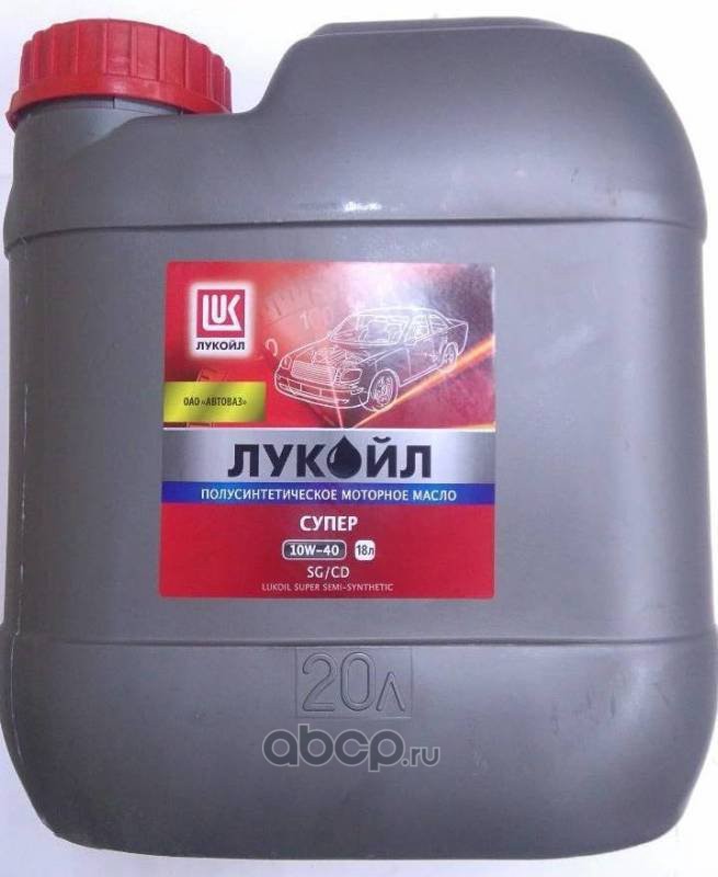 LUKOIL 17363 Масло моторное полусинтетика LUKOIL SUPERSEMI-SYNTHETIC 10W-40 20 л.