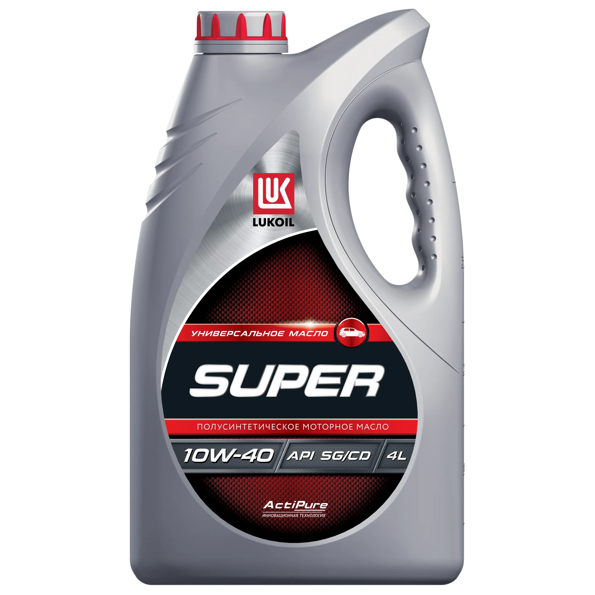LUKOIL 19192 Масло моторное полусинтетика LUKOIL SUPERSEMI-SYNTHETIC 10W-40 4 л.