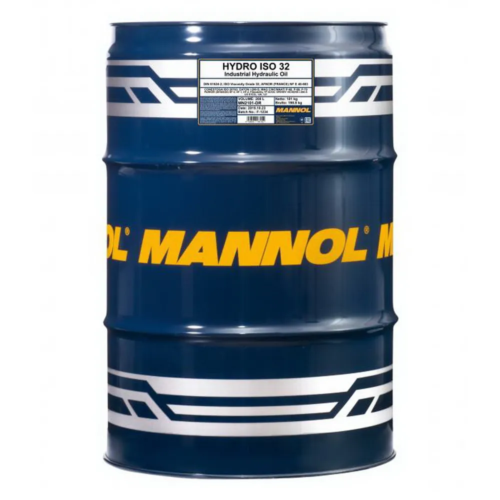 MANNOL MN2101DR Масло гидравлическое Mannol Hydro ISO 32 208 л.