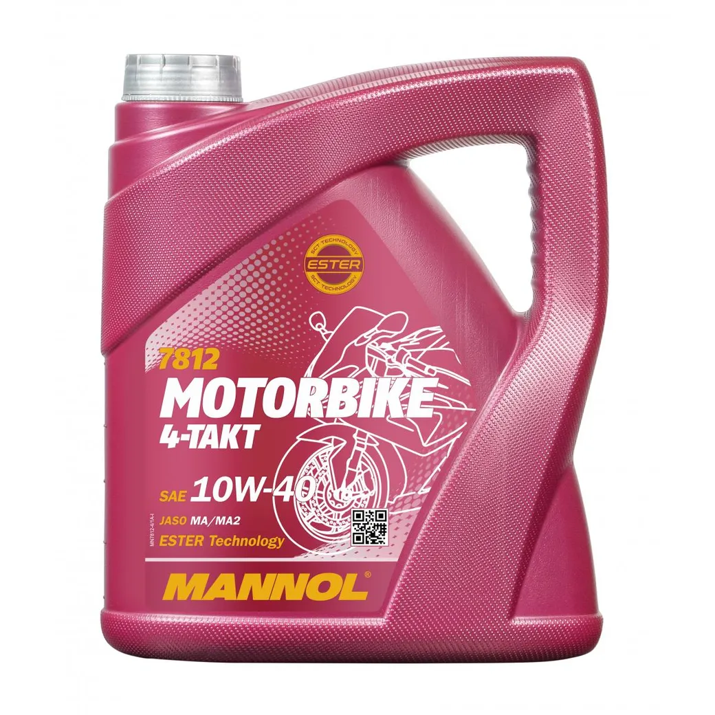 MANNOL 1963 Масло моторное MOTORBIKE 10W-40 синтетическое 4 л