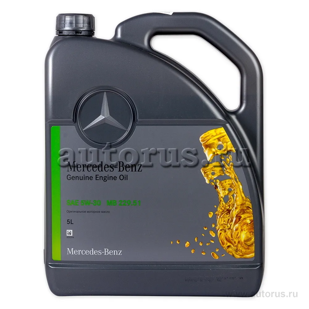 MERCEDES-BENZ A000989760213BLER Масло моторное синтетика MERCEDES-BENZ PKW Motorenol MB 229.51 5W-30 5 л.