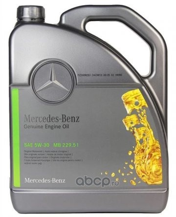 MERCEDES-BENZ A000989320913ABDW Масло моторное синтетика MERCEDES-BENZ Genuine MB 229.51 5W-30 5 л.