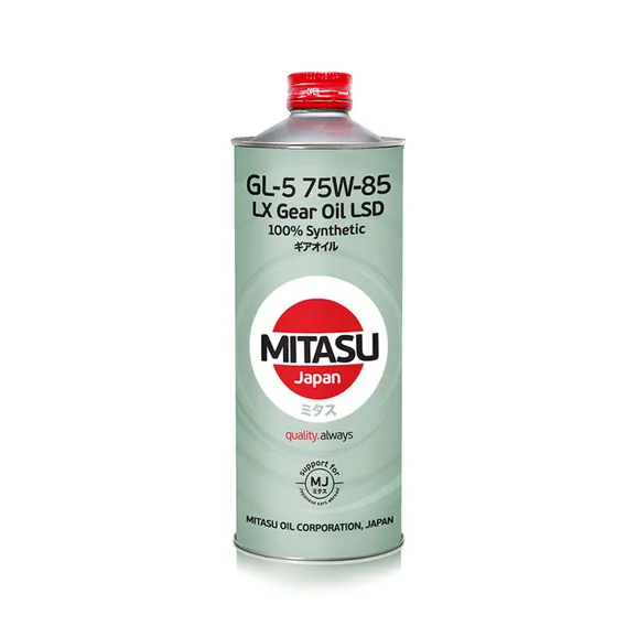 MITASU MJ4151 Масло МКПП,раздаточная,мост,дифференциал,cамоблок. дифференциал,ГУР синтетика 75W-85 GL-5 1л.