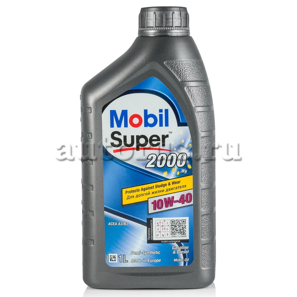 Mobil 152569 Масло моторное полусинтетика Mobil Super 2000 X1 10W-40 1 л.