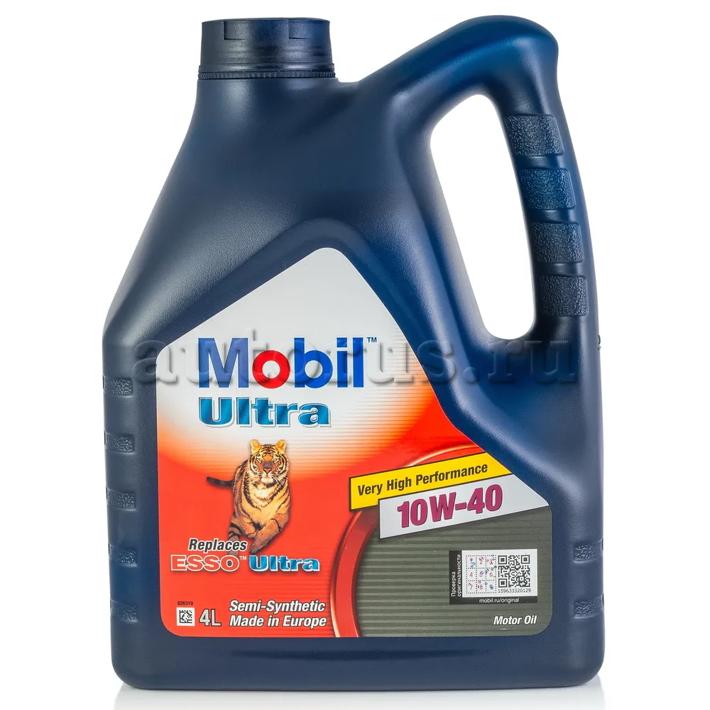 Mobil 152624 Масло моторное полусинтетика Mobil ULTRA 10W-40 4 л.