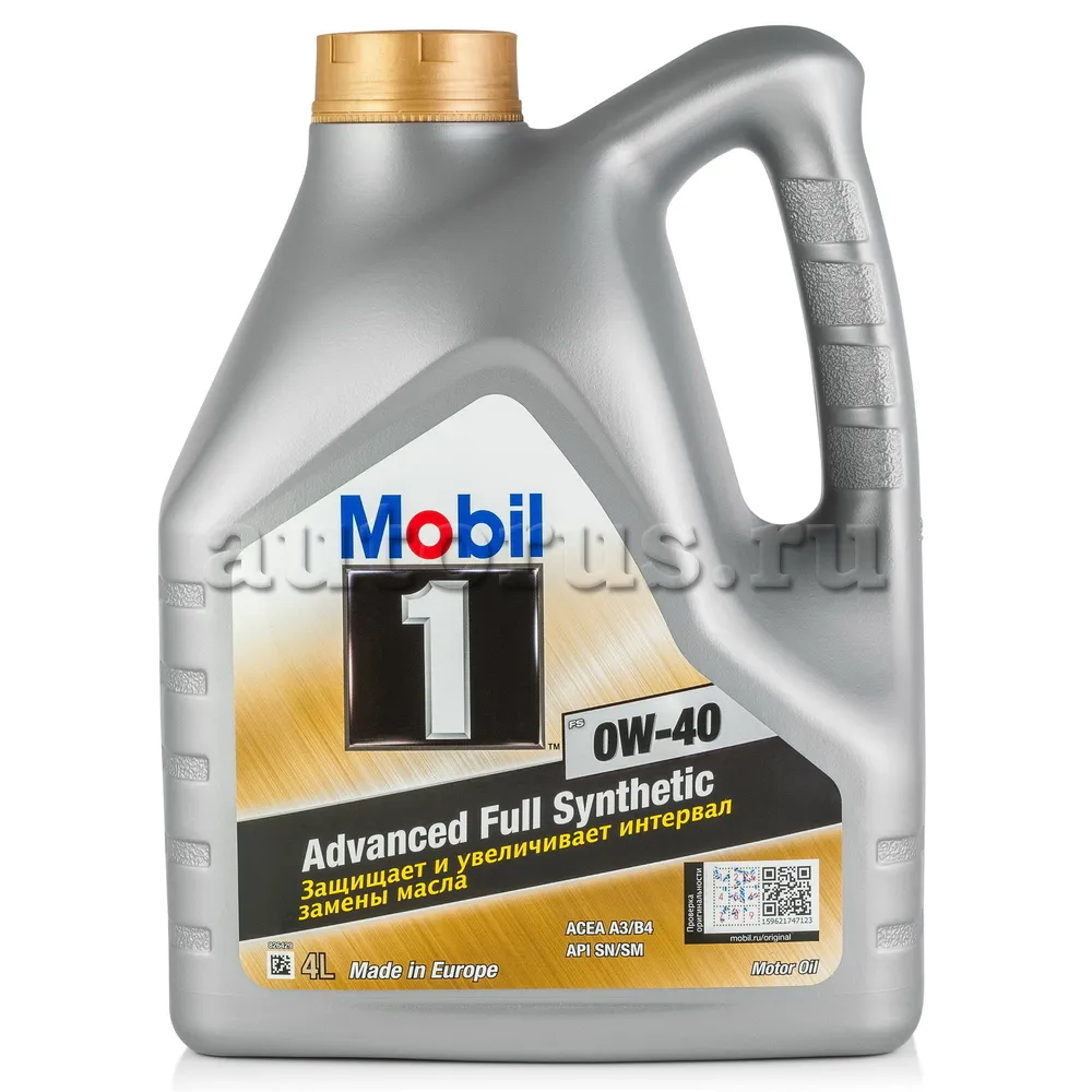 Mobil 153692 Масло моторное синтетика Mobil 1 FS 0W-40 4 л.