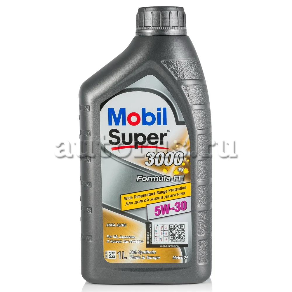 Mobil 152565 Масло моторное синтетика Mobil Super 3000 X1 Formula FE 5W-30 1 л.