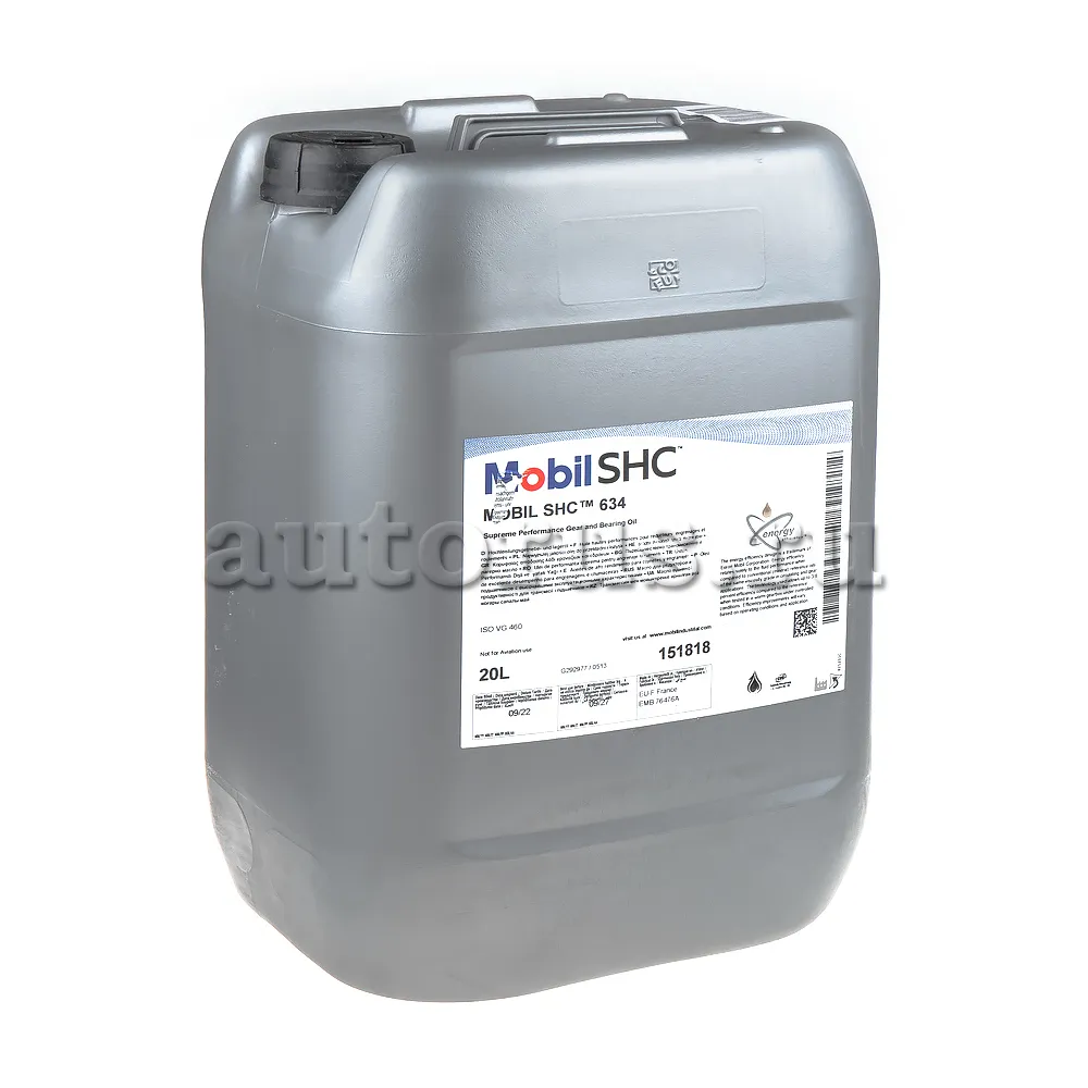 Mobil 151818 SHC 634, Масло для редукторов и подшипников
