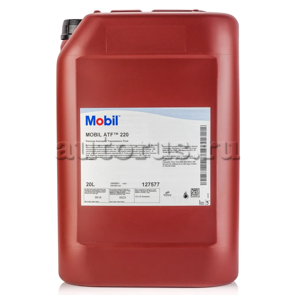 Mobil 127577 Масло АКПП, ГУР минеральное, 20л.