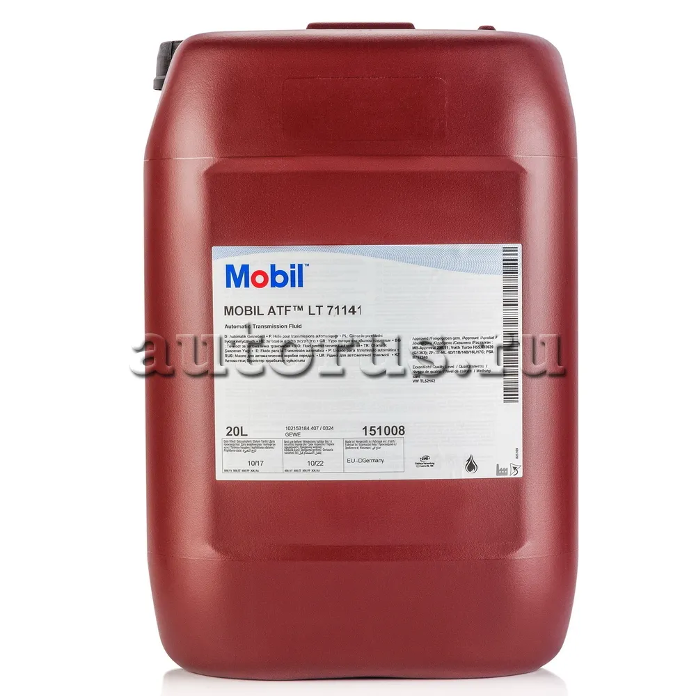 Mobil 151008 Масло АКПП, ГУР синтетика, 20л.