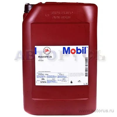 Mobil 127674 Масло Mobil DTE 25 гидравл.мин. (20л)