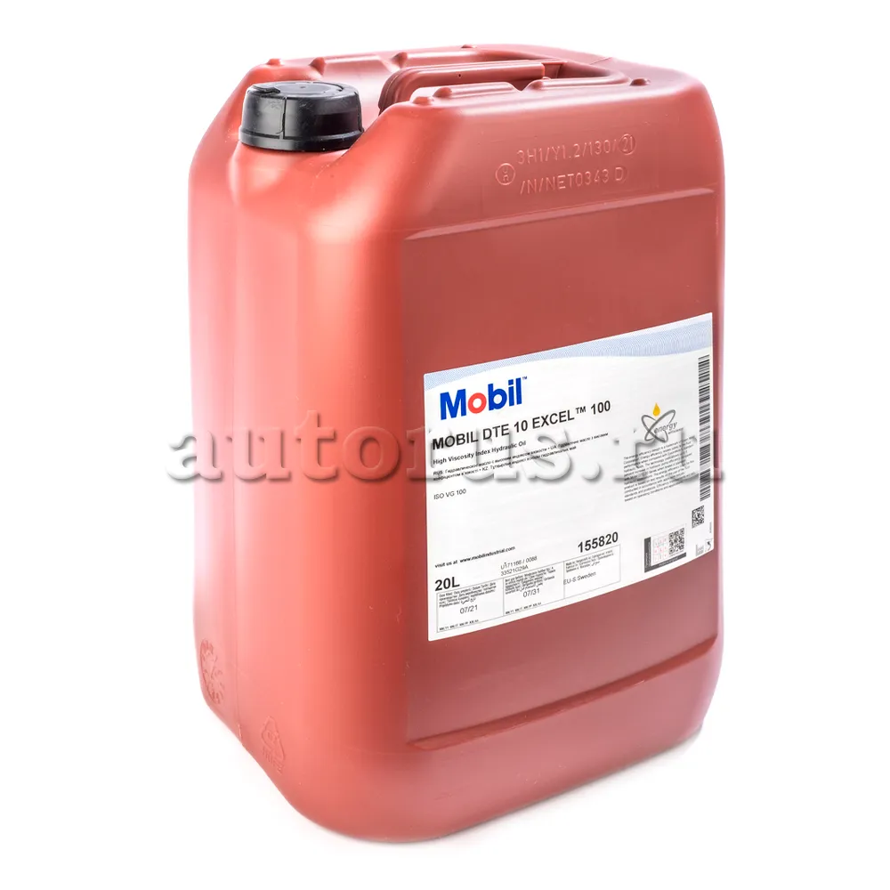 Mobil 155820 Масло гидравлическое Mobil DTE 10 Excel 100 20 л