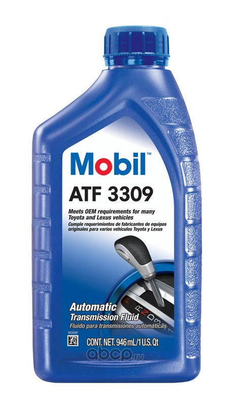 Mobil 123062 Трансмиссионное масло ATF 3309 0,946 л