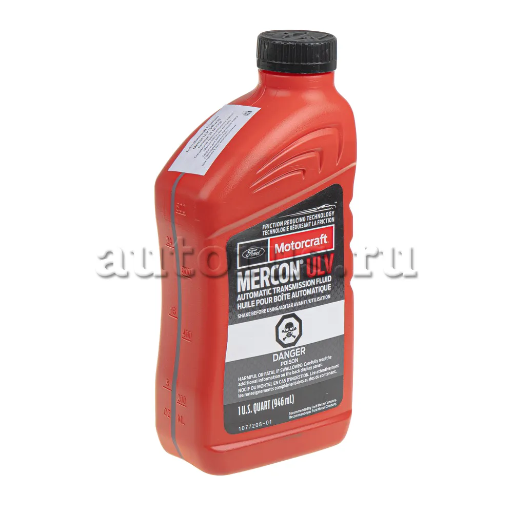 MOTORCRAFT XT12QULV Масло трансмиссионное Mercon ULV ATF 0.946 л