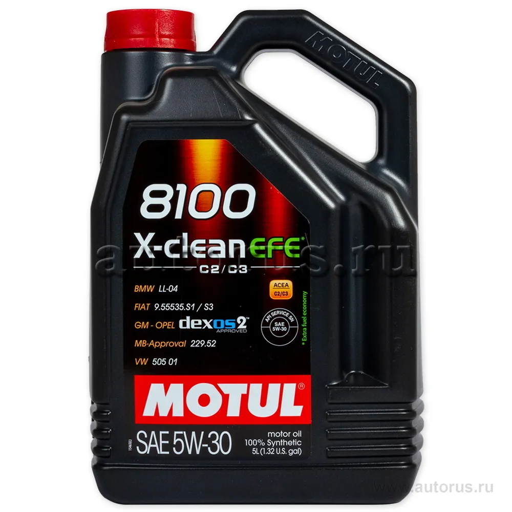 MOTUL 109471 Масло моторное синтетика MOTUL 8100 X-clean EFE 5W-30 5 л.