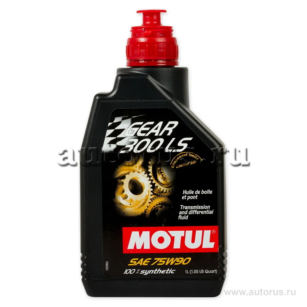 MOTUL 105778 Масло МКПП,дифференциал,раздаточная,cамоблок. дифференциал синтетическое, 75W-90 1л.
