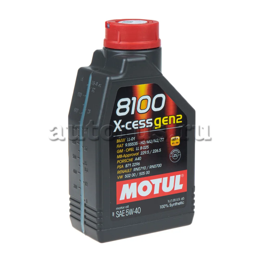 MOTUL 111681 Масло моторное синтетика MOTUL 8100 X-cess GEN2 5W-40 1 л.