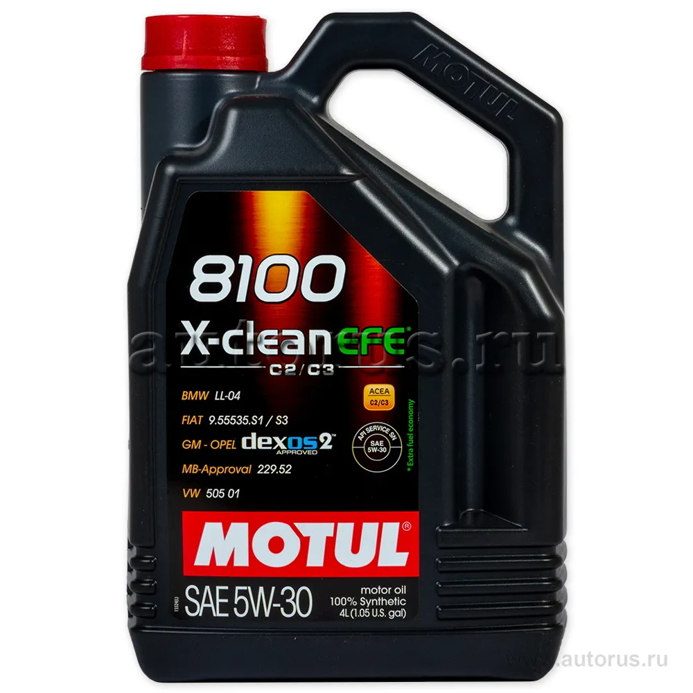 MOTUL 109171 Масло моторное синтетика MOTUL 8100 X-clean EFE 5W-30 4 л.