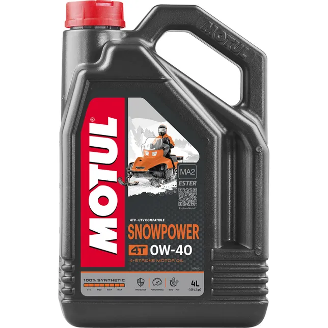 MOTUL 105892 Масло моторное 4T Snowpower 0W40 синтетическое 4 л