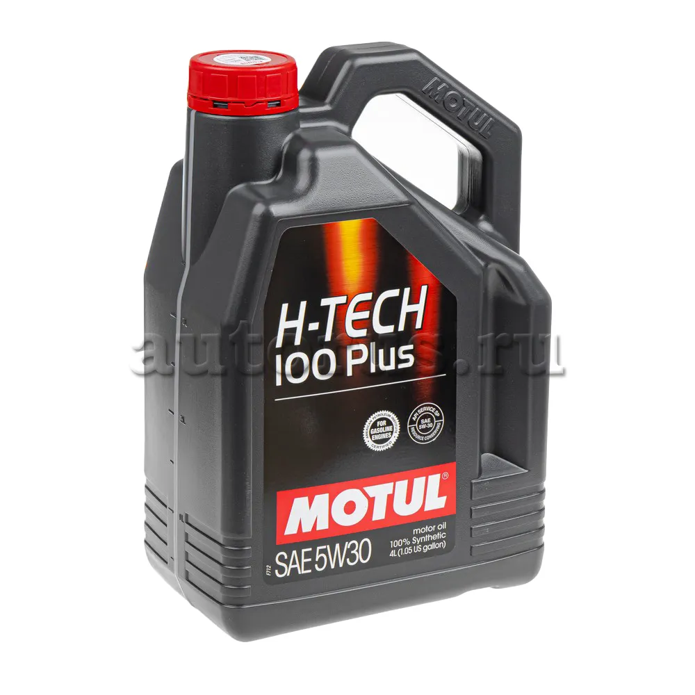 MOTUL 112142 Масло моторное синтетика MOTUL H-TECH 100 Plus 5W-30 4 л.