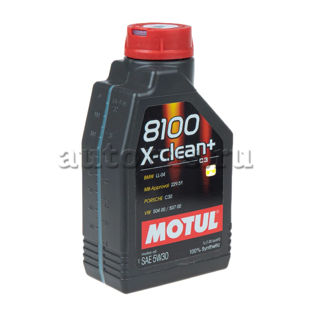MOTUL 111683 Масло моторное синтетика MOTUL 8100 X-clean+ 5W-30 1 л.