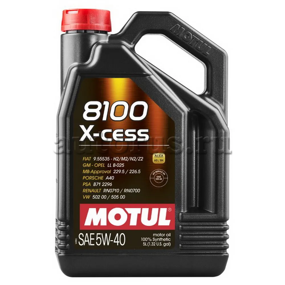MOTUL 109776 Масло моторное синтетика MOTUL 8100 X-cess GEN2 5W-40 5 л.