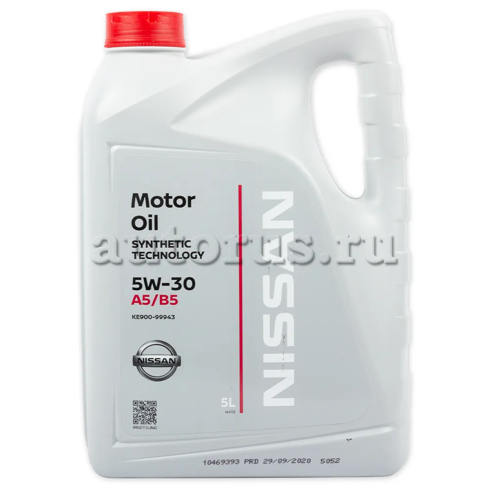 NISSAN KE90099943R Масло моторное Motor Oil 5W-30 синтетическое 5 л