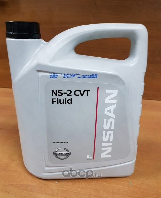 NISSAN KE90999945 Масло вариатор синтетика, 5л.