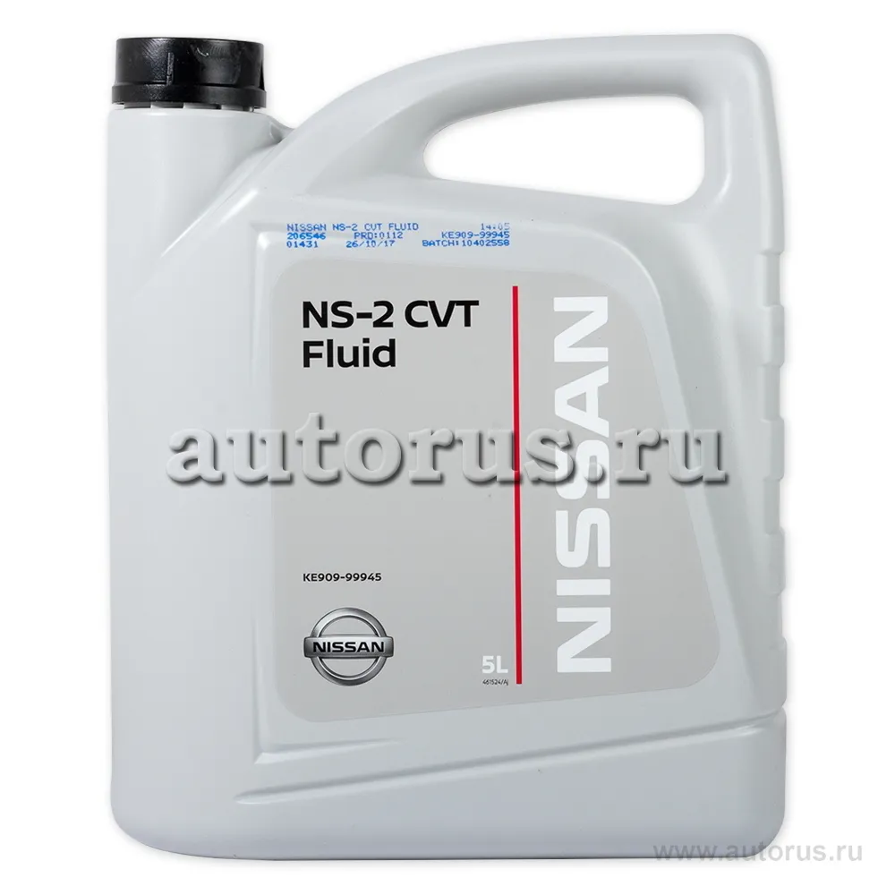 NISSAN KE90999945R Масло вариатор синтетика, 5л.