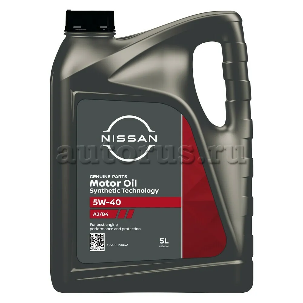 NISSAN KE90090042R Масло моторное синтетика NISSAN Motor Oil 5W-40 5 л.