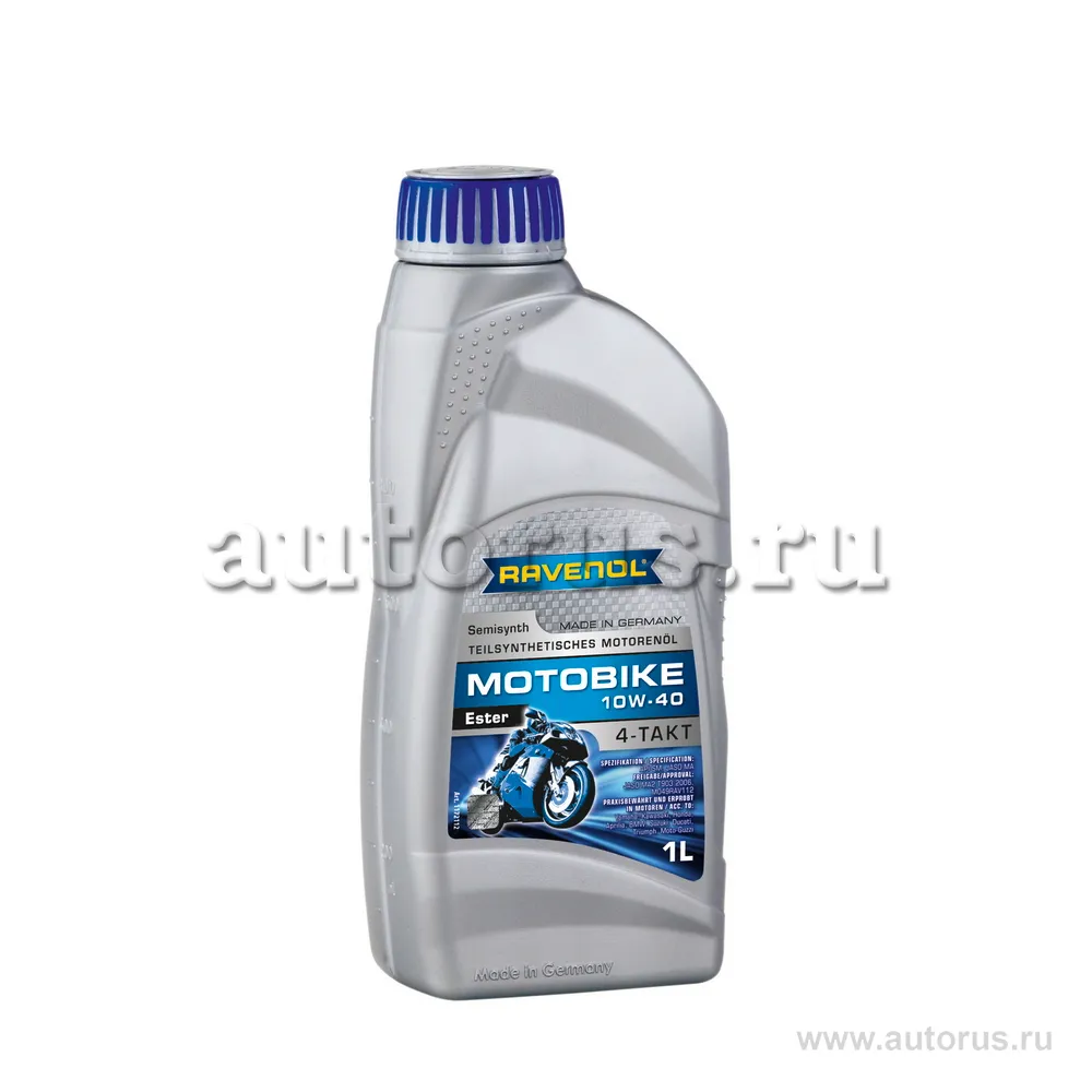 Ravenol 1172112001 Моторное масло RAVENOL Motobike 4-T Ester 10W-40, 1 литр