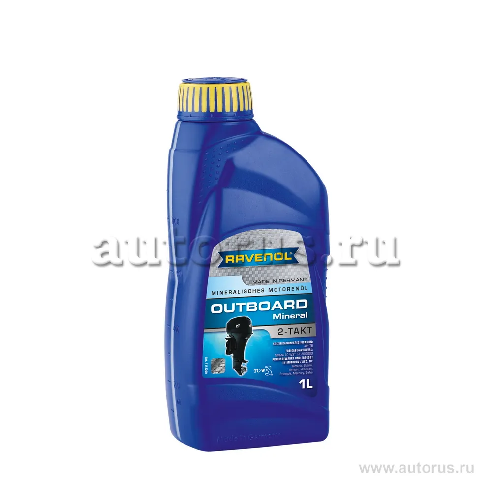 Ravenol 1153200001 Моторное масло для 2Т лодочных моторов RAVENOL Outboard 2T Mineral, 1 литр