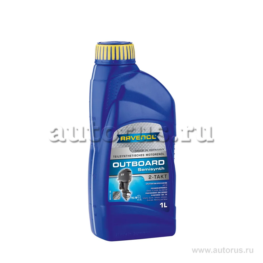 Ravenol 1152200001 Моторное масло для 2Т лодочных моторов Outboardoel 2T Teilsynth, 1 литр